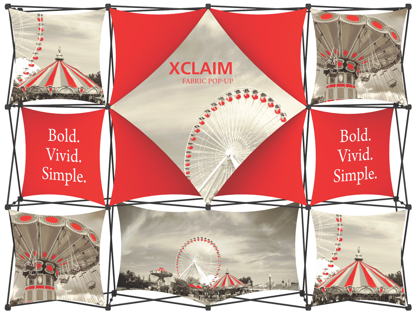 10' Xclaim Fabric Popup