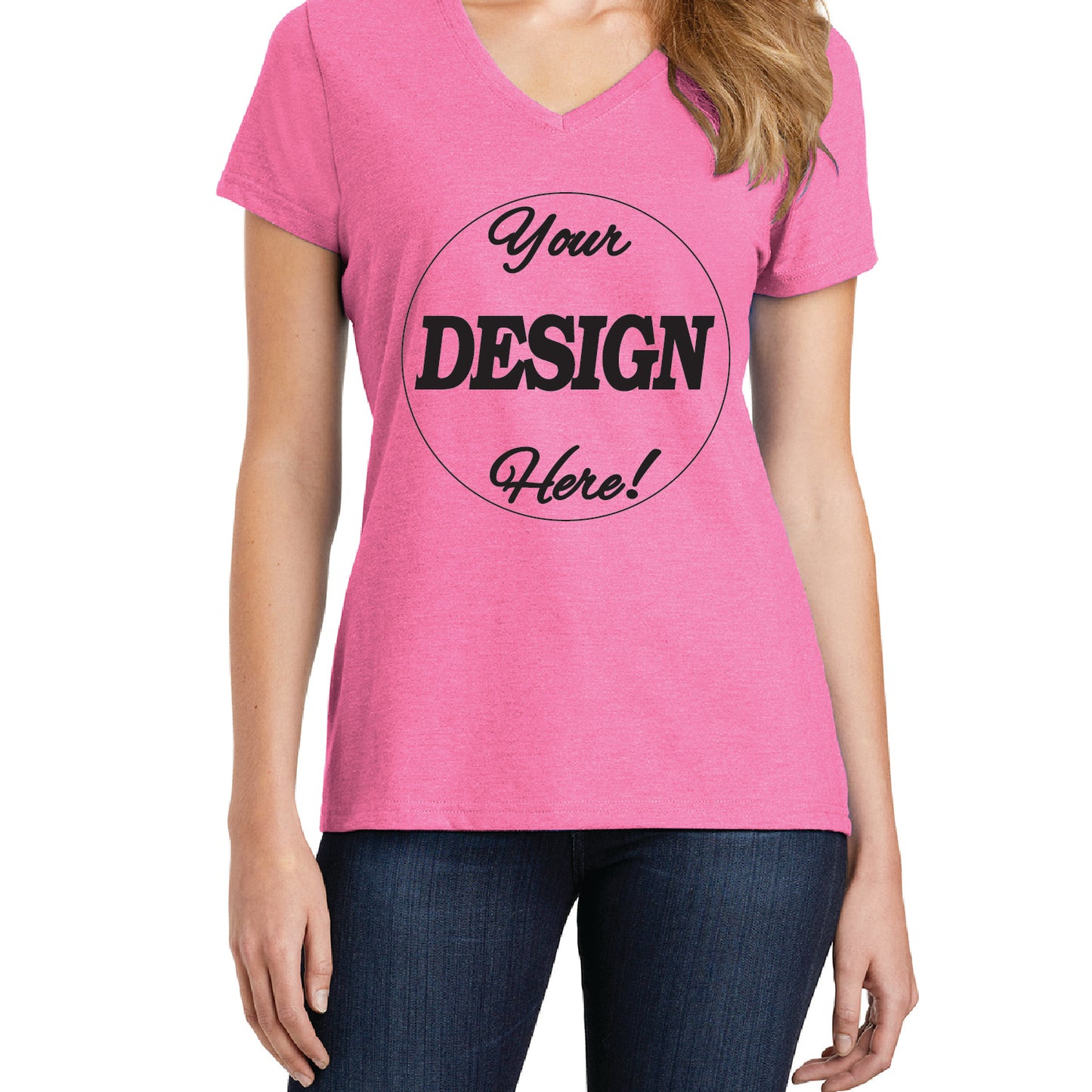 Port & Company Women's Fan Favorite V-Neck Blend Tee | Bargain Deals
