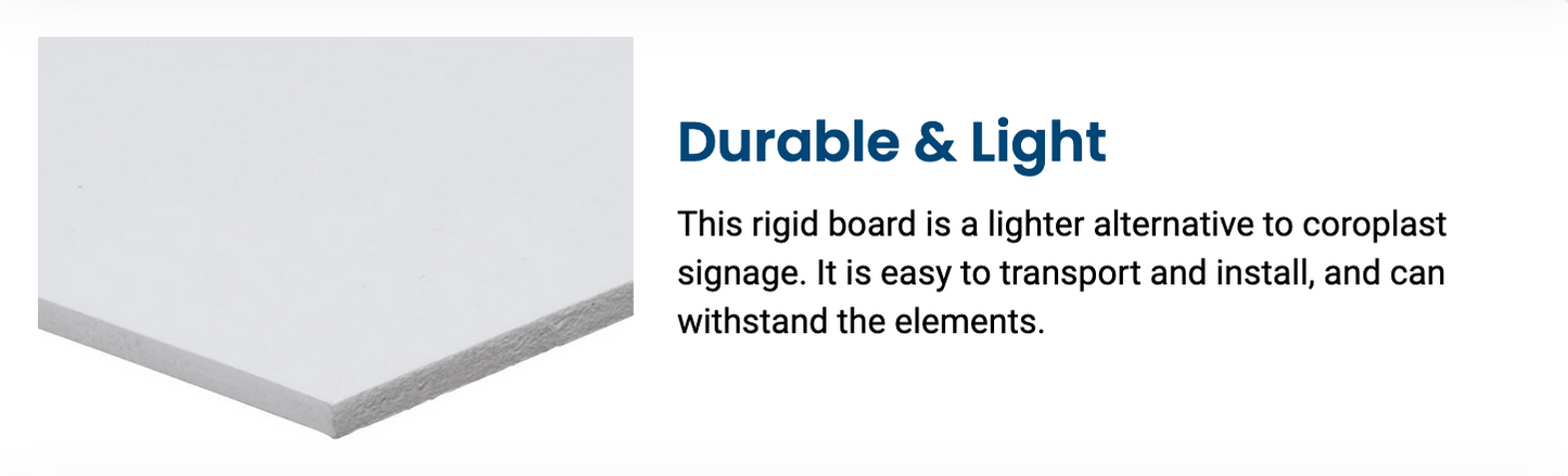 PVC Signs | Qty 1-10