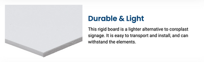 PVC Signs | 12x18 | 20 Pack Special