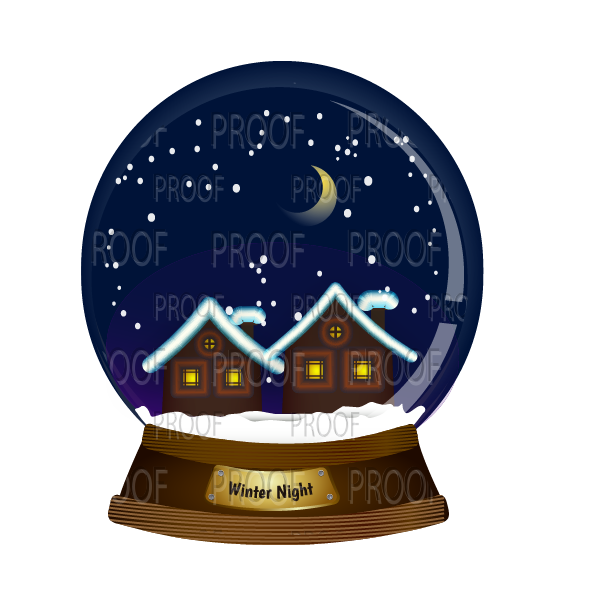 Snow Globe Series | Seasonal Magnets