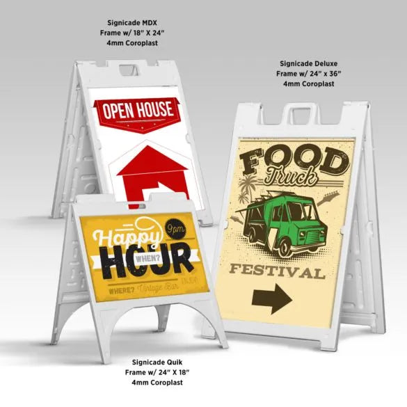 Signicade® A-Frame Sidewalk Signs